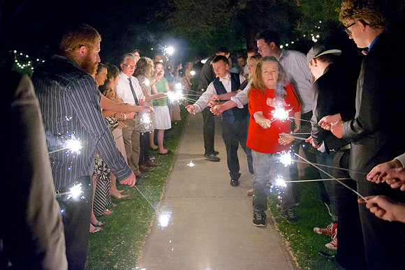 Sparkler Send Off 004