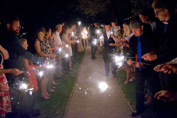 Sparkler Send Off 005