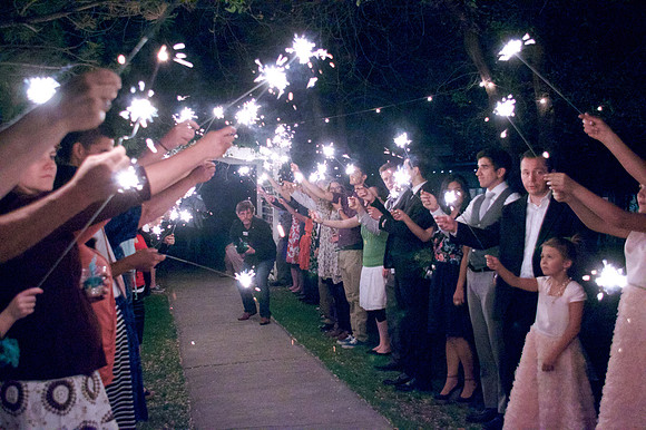 Sparkler Send Off 006