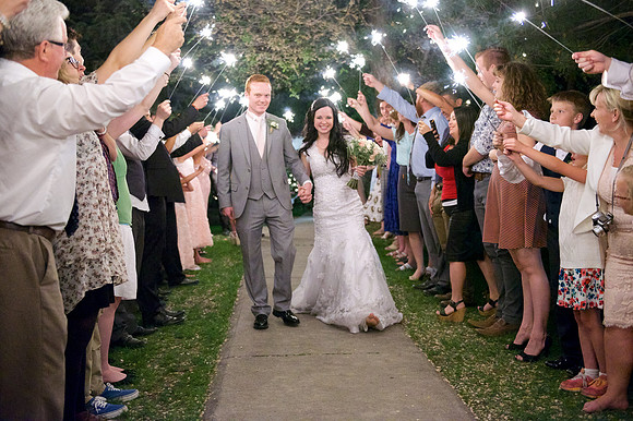 Sparkler Send Off 014